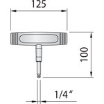 Ключ динамометрический 1/4" заводская настройка 12 Нм GEDORE 1948032