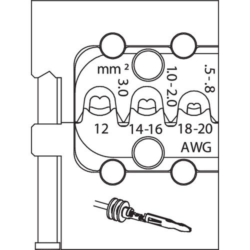 Модуль сменный для пластинчатых контактов GEDORE 1963384 ― GEDORE