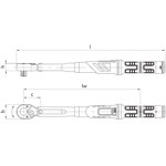 Динамометрический ключ DREMASTER® UK 1/2", 20-100 Нм GEDORE 2641305