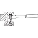 Трещотка с шестигранником 1/4" для отверточных вставок GEDORE 6535350