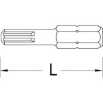 Вставка отверточная 1/4" RIBE M5 GEDORE 6540780