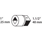 Переходник ударный с 1" на 1.1/2" GEDORE 6657890