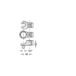 Насадка с квадратной торцевой головкой 22 Z - 3/4" GEDORE 7708840