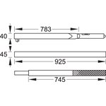 Ключ динамометрический DREMOMETER F 1.1/2" 1500-3000 Нм GEDORE 7717160